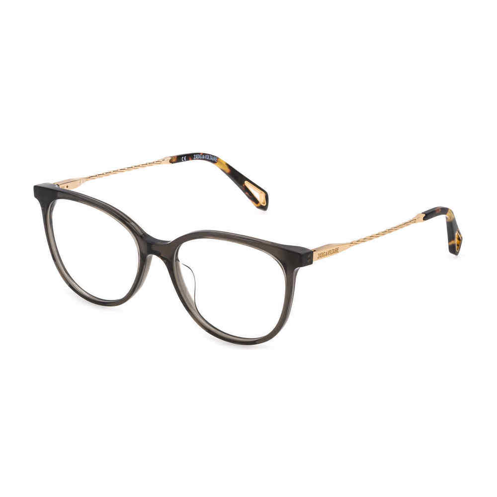 ZADIG & VOLTAIRE OPTICAL VZV288 Eyeglasses TRANSP.GREY 52mm